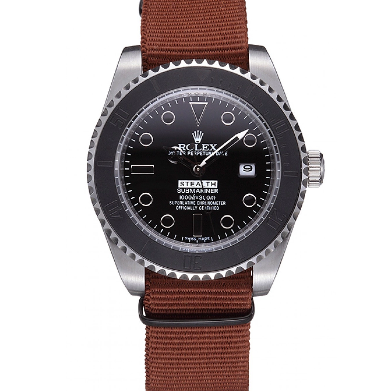 Aaa replica watch Rolex Stealth 621992 Submariner Brown 0514